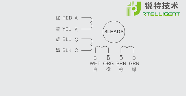 60系列两相步进电机接线图